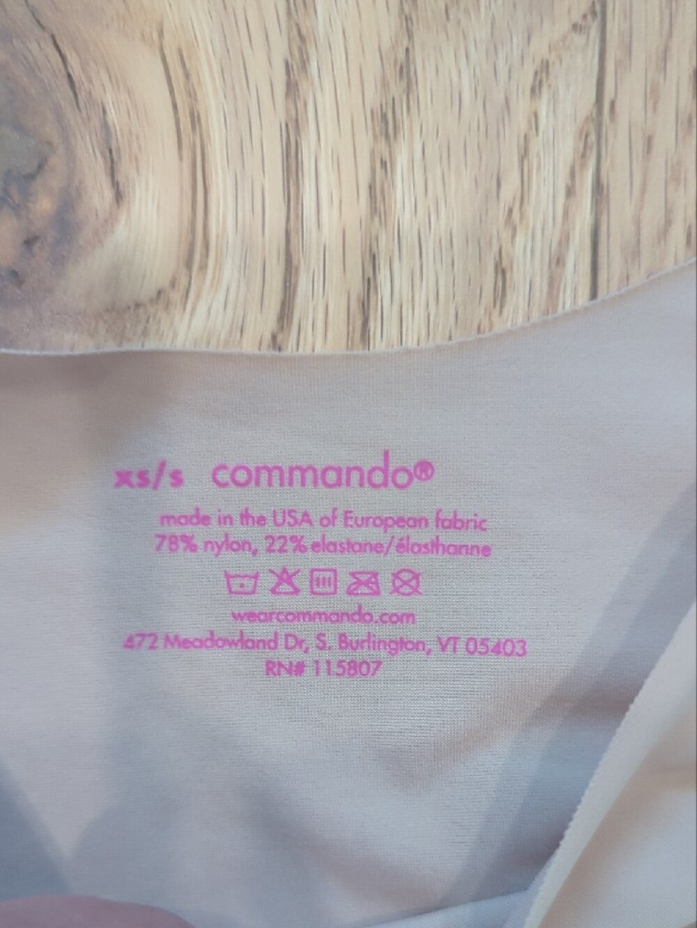Commando. Slip In Nude. Size XS/S. - Picture 2 of 6